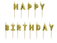 PartyDeco SCS-13-019 cake candle/sparkler Gold 13 pc(s)