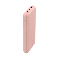 Belkin Powerbank Boost Charge 20k 20000 mAh - Akkutyp: Lithium-Ion (Li-Ion) - Akkukapazität: 20000 mAh - Detailfarbe: Rosa - USB Ladeanschluss (Output): 3 - USB-C PD: Ja - Max. Output USB-C PowerDelivery: 0 W