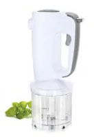 Koenig Handmixer 4-in-1 Weiss - Motorleistung: 300 W - Funktionen: Hacken - Kneten - Mixen - Pürieren - Schlagen - Zerkleinern - Detailfarbe: Weiss