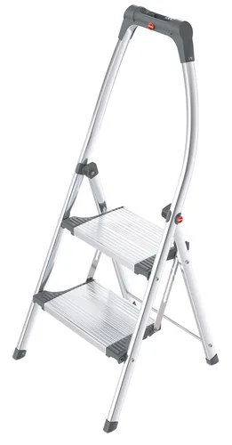 Hailo Klapptritt LivingStep Plus 2 Stufen - Höhe: 127 cm - Belastbarkeit: 150 kg - Produkttyp: Klappleiter - Anzahl Stufen: 2 ×