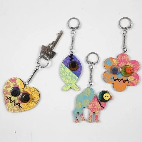 Creativ Company 57684 key ring/case Metallic, Wood