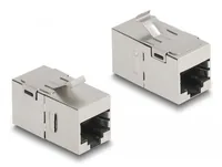 Delock Keystone-Modul RJ-45 - RJ-45, Cat.6A geschirmt - Modultyp: Keystone - Anschluss Front: Buchse RJ-45 - Anschluss Rück: Buchse RJ-45 - Medientyp: Netzwerk - Schirmung: Ja - Verpackungseinheit: 1 Stück