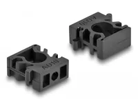 Delock Kabelschlauchhalter 10 mm, 8 Stück, Schwarz - Produkttyp: Kabelschlauchhalter - Verpackungseinheit: 8 Stück