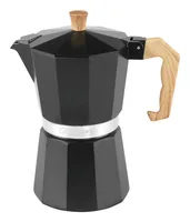 Outwell Espressokanne Brew L Schwarz - Material: Aluminium - Silikon - Kompatible Kochfelder: Gas - Detailfarbe: Schwarz - Betriebsart: Gasbrenner - Anzahl Tassen: 6 ×