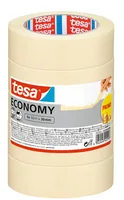 tesa Malerband ECONOMY 5x 50 m x 30 mm - Breite: 30 mm - Nachhaltigkeit: Nicht angegeben - Länge: 50000 mm - Anwendung: Innenbereich - Produkttyp: Abdeckband - Untergrund: Universal
