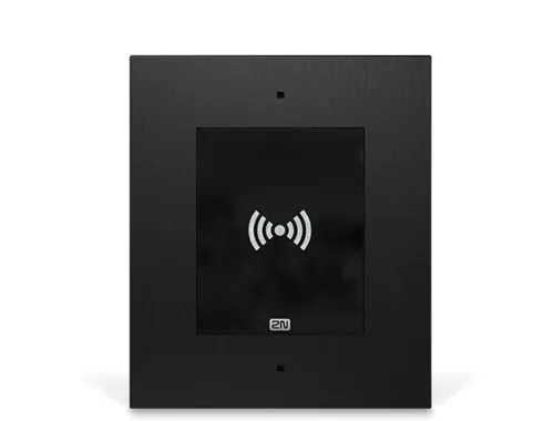 2N Access Unit 2.0 RFID - 125 kHz - Montage: Aufputz - Einbau Wand - Unterputz - Wand - Detailfarbe: Schwarz - Stromversorgung: 12 V - 802.3af Class 0 Type 1 PoE 15.4 Watt - Tiefe: 45 mm - Breite: 108 mm - Verbindungsmöglichkeiten: LAN (RJ45)