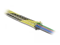 DeLOCK Braided Sleeve stretchable 2 m x 6 mm black-yellow