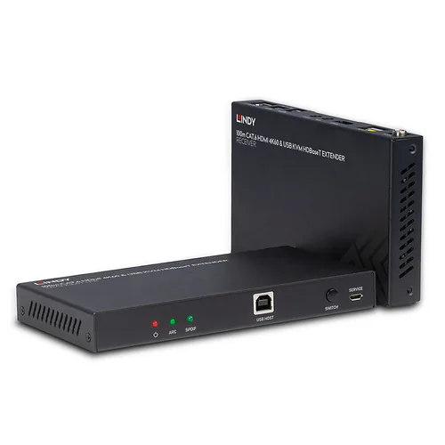 LINDY 100m Cat.6 HDMI 4K60 HDBaseT KVM Extender IRRS-232