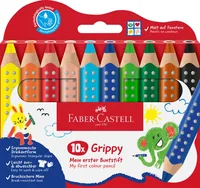 FABER-CASTELL Farbstifte Grippy 110624 10 Farben