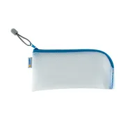 HERMA Etui Mesh Bag 23 x 11 cm, Blau/Weiss - Breite: 23 cm - Höhe: 11 cm - Gefüllt: Nein - Etui-Art: Etui - Material: EVA - Detailfarbe: Weiss - Blau