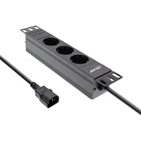InLine 16421I protection surtension Noir 3 sortie(s) CA 2 m