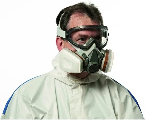 3M Farbspritzmaske 6002C inkl. Ersatzfilter A /FFP2 - Maskentyp: Halbmaske - Grösse: Einheitsgrösse - Schutzklasse: A2P2 - Detailfarbe: Grau