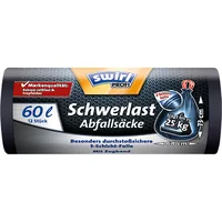 Swirl Müllbeutel Schwerlast 60 l, 12 Stück - Parfümiert: Nein - Volumen: 60 l - Trageriemen: Ja - Material: Kunststoff