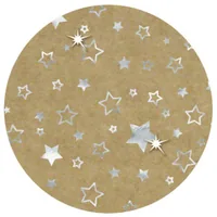 URSUS Designkarton Weihnachten Sterne A4, 250 g/m², 25 Blatt - Detailfarbe: Silber - Braun - Produkttyp: Bastelpapier