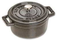 Staub Mini Round Cast Iron Pot - 250 ml, Graphite