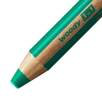 STABILO Farbstifte Woody 3 in 1 Dunkelgrün - Verpackungseinheit: 1 Stück - Set: Nein - Detailfarbe: Grün - Eigenschaft-Stift: Wasservermalbar - Deckend - Farbstifte & Wachsmalstifte-Art: Farbstifte - Anwender: Kreativbedarf