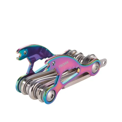 TROIKA BTL15/MC Multi-Tool-Zange Taschengröße 18 Werkzeug Mehrfarbig