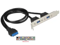 Delock Slotblech 2x USB3.0 extern