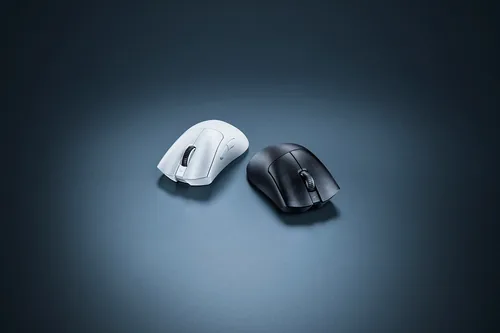 Razer Gaming-Maus DeathAdder V3 Pro Schwarz - Maus Features: Umschaltbare DPI-Auflösung - Daumentaste - Programmierbare Tasten - Scrollrad - Integrierter Speicher - Bedienungsseite: Rechtshänder - Detailfarbe: Schwarz - Gewicht: 92 g - 63 g - Verbindungsa
