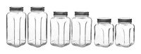 Hermia Vorratsglas 0.98 l, Transparent - Produkttyp: Vorratsglas - Materialtyp: Glas - Set: Ja - Volumen: 0.98 l - Stapelbar: Nein - Verschlusstyp: Deckel