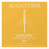 Augustine Gitarrensaiten Light Phosphor 12-53 – Bronze - Packungsgrösse: Satz - Zu Instrument: Westerngitarre - Saitenanzahl: 6-Saiter