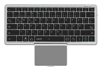 Logilink Wireless Multi-Device-Tastatur BT 5.1, grau