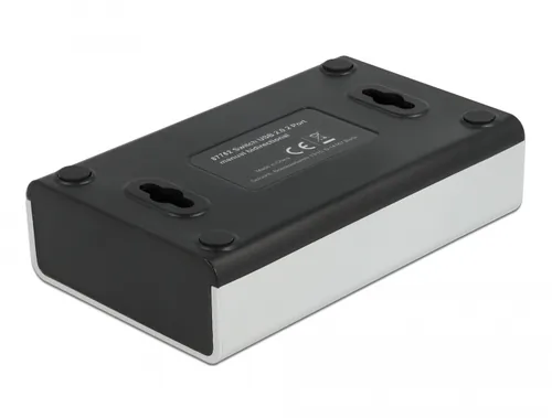 Umschalter USB 2.0 mit 1 x Typ-B Buchse zu 4 x Typ-A Buchse manuell bidirektional