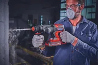 Einhell Akku-Bohrhammer TE-HD 18/20 Solo - Produktkategorie: Bohrhammer - Werkzeugaufnahme: SDS-plus - Meisselfunktion: Ja - Akkusystem: Einhell Power X-Change - Schlagstärke (J): 1.8 J. - Max. Bohrdurchmesser Beton: 20 mm