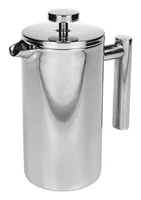 FURBER Kaffeebereiter 0.75 l, Silber - Materialtyp: Metall - Material: Edelstahl - Zubereitungssystem: French Press - Detailfarbe: Silber - Anzahl Tassen: 6 × - Fassungsvermögen: 0.75 l