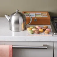Bredemeijer Teekanne Minuet Santhee 1.4 Liter, Silber - Material: Edelstahl - Filtertyp: Kein Filter - Fassungsvermögen: 1.4 l - Kompatible Kochfelder: Manuell - nicht für Kochfelder