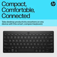 HP 350 BLK Compact Multi-Device Keyboard tastiera Casa Bluetooth Nero