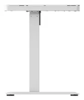 Contini ET118, 120 x 60 cm, mit Tischplatte Glas, Weiss - Tiefe: 0 cm - Breite: 60 cm - Material: Glas - Metall - Höhe: 121 cm - Gewicht: 42 kg - Belastbarkeit: 50 kg
