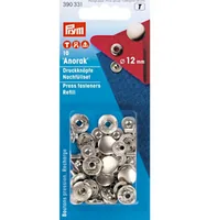 Prym Druckknöpfe Anorak Silber, 12 mm - Detailfarbe: Silber
