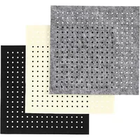 Creativ Company Bastelfilz 3 mm, 20 x 20 cm, 12 Blatt, Grau/Schwarz/Beige - Detailfarbe: Grau - Schwarz - Beige - Filz Art: Bastelfilz