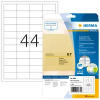 HERMA Labels transparent matt A4 48.3x25.4 mm film 1100 pcs.