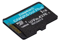 Kingston microSDXC-Karte Canvas Go! Plus 1000 GB, ohne Adapter - Speicherkartentyp: microSDXC - Speicherkapazität: 1000 GB - Geschwindigkeitsklasse: Class 10 - Schreibgeschwindigkeit max.: 160 MB/s