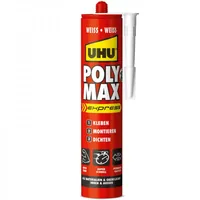 UHU Montagekleber POLY MAX POWER Weiss 425 ml, Weiss - Eigenschaft: Flüssig - Geeignete Oberflächen: Universal - Packungsgrösse: 425 ml - Art: Montagekleber - Detailfarbe: Weiss