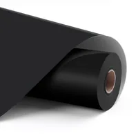 LOKLIK Permanent klebendes Vinyl Rolle, 1 Stück, Schwarz - Geeignet für Drucker: Nein - Detailfarbe: Schwarz - Aussenanwendung: Ja - Selbstklebend: Ja - Aufbügelbar: Ja - Folientyp: Vinylfolie