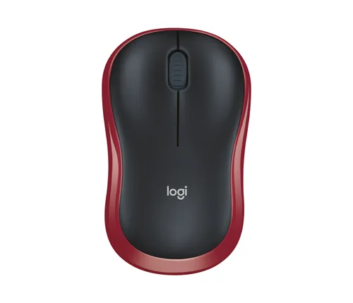 Logitech M 185 Cordless Notebook Mouse USB schwarz / rot
