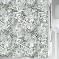 spirella Duschvorhang Tropic 180 x 200 cm Weiss; Dunkelgrün - Breite: 180 cm - Höhe: 200 cm - Detailfarbe: Dunkelgrün - Weiss - Produkttyp: Duschvorhang - Detailmaterial: Polyester (PES) - Grundmaterial: Polyester (PES)