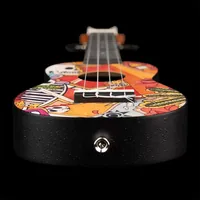 Ortega Guitars Keiki Ukulele Pack Soprano Ukulele Agathis / ABS El Muerto '68 Set - K2-EM