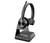 HP Poly Savi 7310-M Office DECT 1880-1900 MHz Single Ear Headset Kopfhörer Kabellos Kopfband Büro/Callcenter Ladestation Schwarz