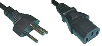 Diggelmann SPCBI-2 power cable Black 2 m T12 C13 coupler