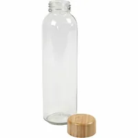 Creativ Company 558770 drinking bottle Daily usage 500 ml Glass Transparent, Wood