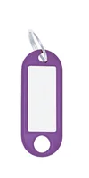 WEDO Schlüsselanhänger 18 mm mit Ring, Violett, 100 Stück - Motiv: Ohne Motiv - Detailfarbe: Violett