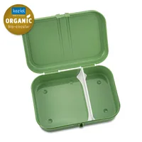Koziol Lunchbox Pascal L Grün - Materialtyp: Biokunststoff - Unterteilungsmöglichkeit: Ja - Material: Biozirkulärer Kunststoff - Detailfarbe: Grün - Spülmaschinenfest: Ja - Set: Nein