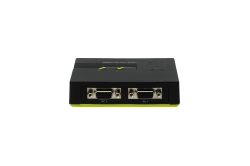 LevelOne KVM Switch 2xUSB-A Audio grau