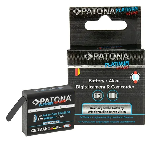 Patona Videokamera-Akku für SL3 und SL4 - Kompatible Hersteller: Patona - Kapazität Wattstunden: 3.7 Wh