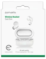 4smarts True Wireless In-Ear-Kopfhörer Eara Core Weiss - Detailfarbe: Weiss - Kopfhörer Ausstattung: Sprachsteuerung - Mikrofon - Rufannahme Taste - Ladeschale/Ladebox - Verbindungsmöglichkeiten: Bluetooth - Aktive Geräuschunterdrückung: Nein - Einsatzber