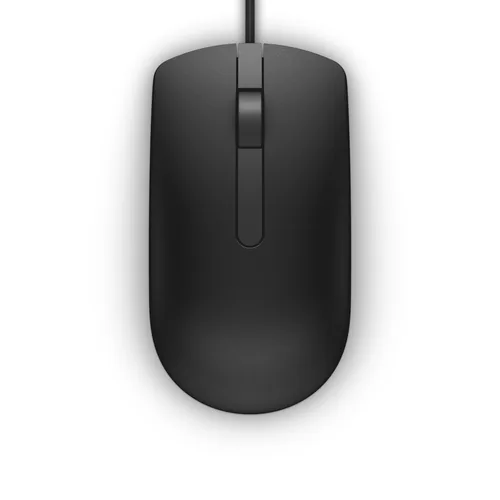 Dell Maus MS116 - Maus-Typ: Standard - Maus Features: Scrollrad - Bedienungsseite: Universal - Detailfarbe: Schwarz - Verbindungsart: Verkabelt - Schnittstelle: USB-A